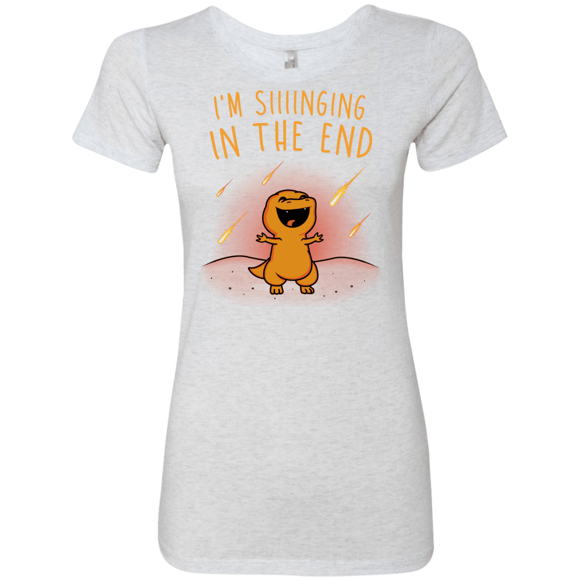 T-Shirts Heather White / S Singing in the End Women's Triblend T-Shirt