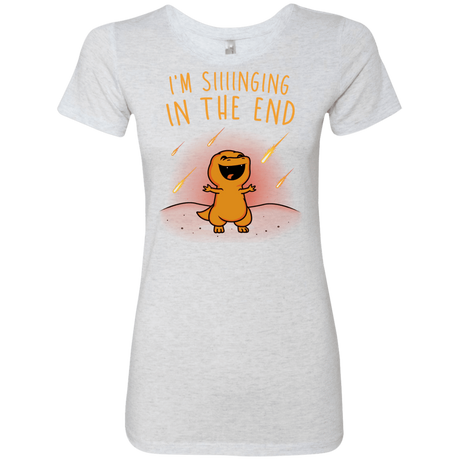 T-Shirts Heather White / S Singing in the End Women's Triblend T-Shirt