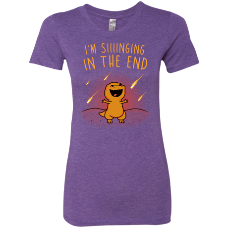 T-Shirts Purple Rush / S Singing in the End Women's Triblend T-Shirt