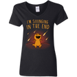 T-Shirts Black / S Singing in the End Women's V-Neck T-Shirt