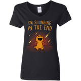 T-Shirts Black / S Singing in the End Women's V-Neck T-Shirt