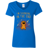 T-Shirts Royal / S Singing in the End Women's V-Neck T-Shirt