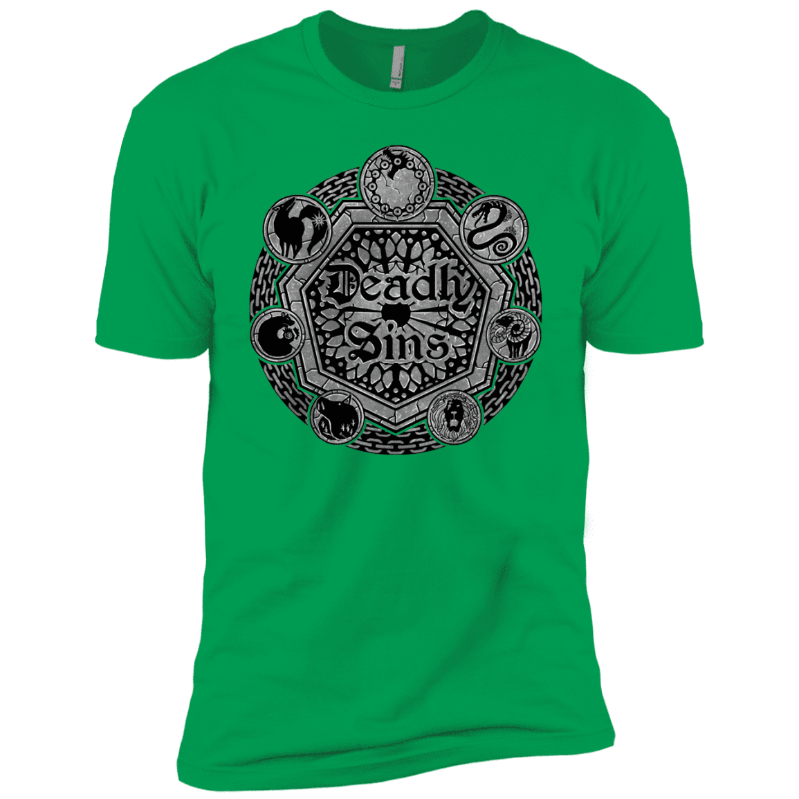 T-Shirts Kelly Green / YXS Sins Shield Boys Premium T-Shirt
