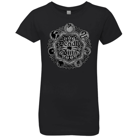 T-Shirts Black / YXS Sins Shield Girls Premium T-Shirt