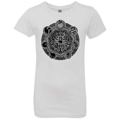 T-Shirts White / YXS Sins Shield Girls Premium T-Shirt