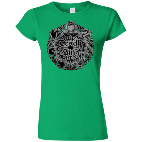 T-Shirts Irish Green / S Sins Shield Junior Slimmer-Fit T-Shirt