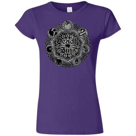 T-Shirts Purple / S Sins Shield Junior Slimmer-Fit T-Shirt