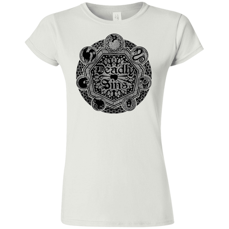 T-Shirts White / S Sins Shield Junior Slimmer-Fit T-Shirt