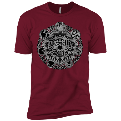 T-Shirts Cardinal / X-Small Sins Shield Men's Premium T-Shirt