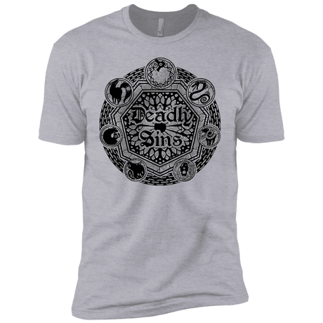 T-Shirts Heather Grey / X-Small Sins Shield Men's Premium T-Shirt