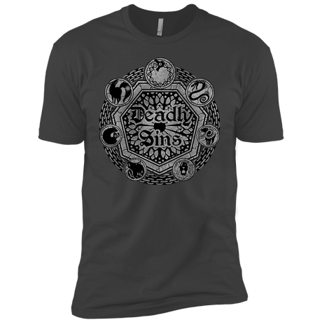 T-Shirts Heavy Metal / X-Small Sins Shield Men's Premium T-Shirt