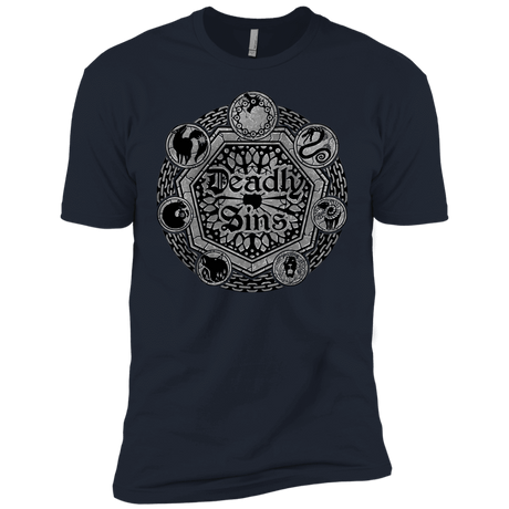 T-Shirts Midnight Navy / X-Small Sins Shield Men's Premium T-Shirt