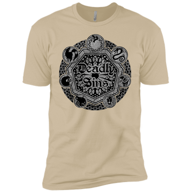 T-Shirts Sand / X-Small Sins Shield Men's Premium T-Shirt