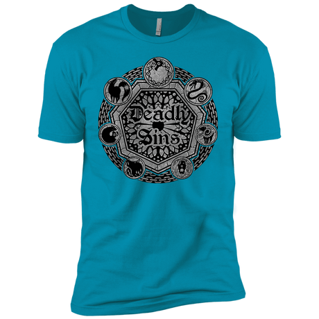 T-Shirts Turquoise / X-Small Sins Shield Men's Premium T-Shirt