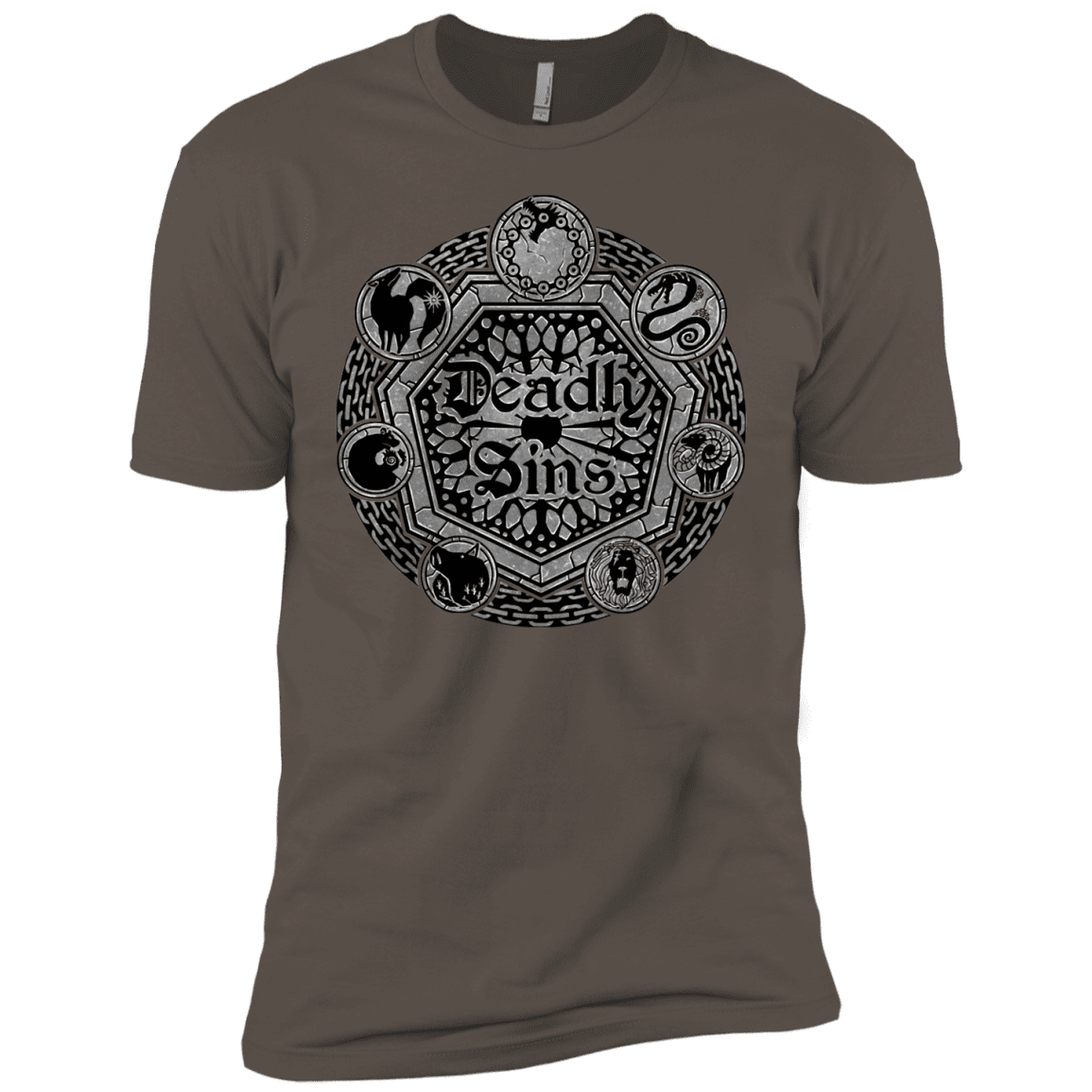 T-Shirts Warm Grey / X-Small Sins Shield Men's Premium T-Shirt