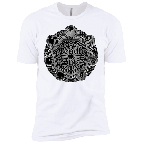 T-Shirts White / X-Small Sins Shield Men's Premium T-Shirt