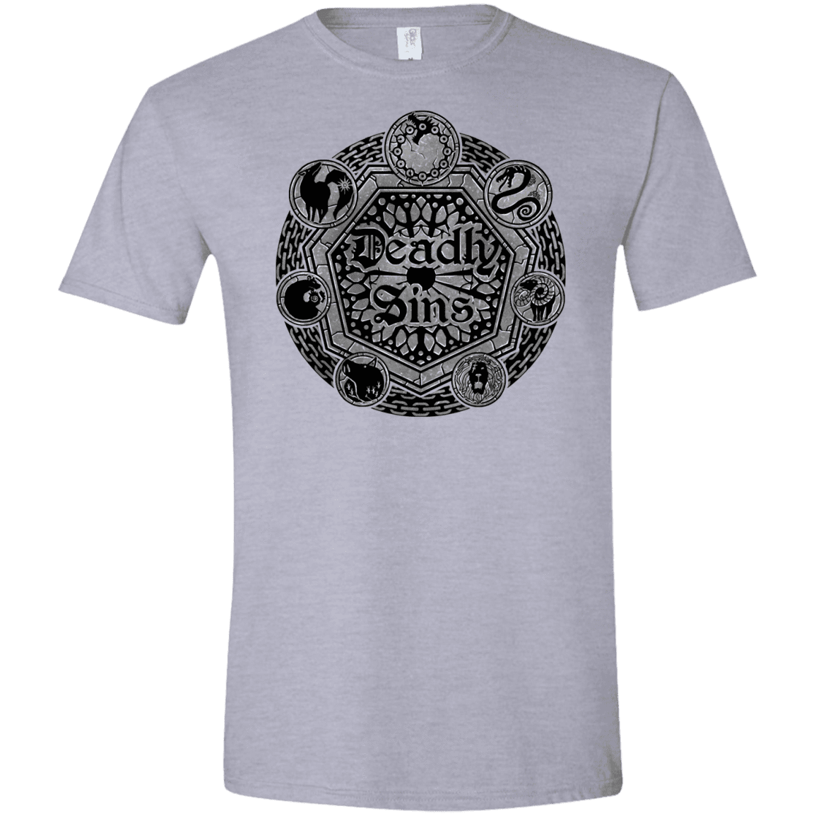 T-Shirts Sport Grey / X-Small Sins Shield Men's Semi-Fitted Softstyle