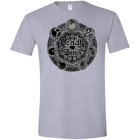 T-Shirts Sport Grey / X-Small Sins Shield Men's Semi-Fitted Softstyle