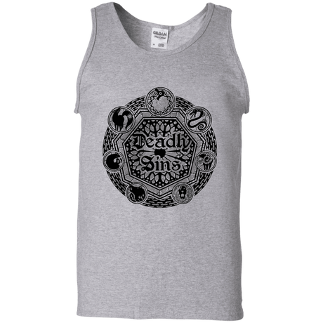 T-Shirts Sport Grey / S Sins Shield Men's Tank Top