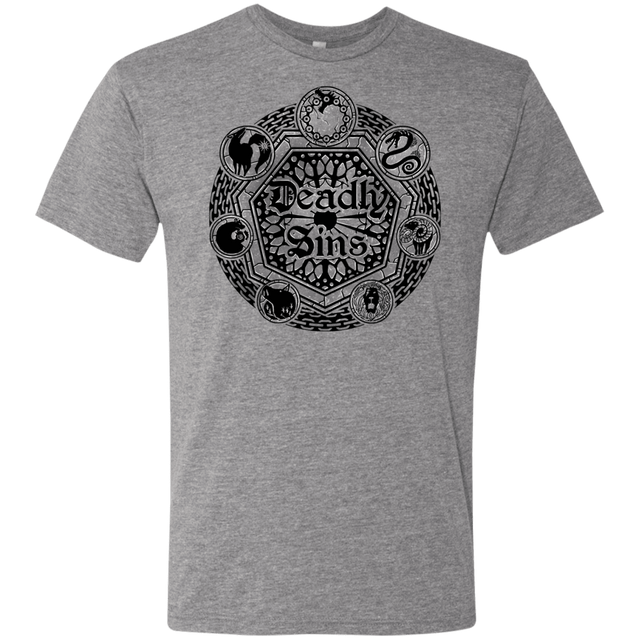 T-Shirts Premium Heather / S Sins Shield Men's Triblend T-Shirt