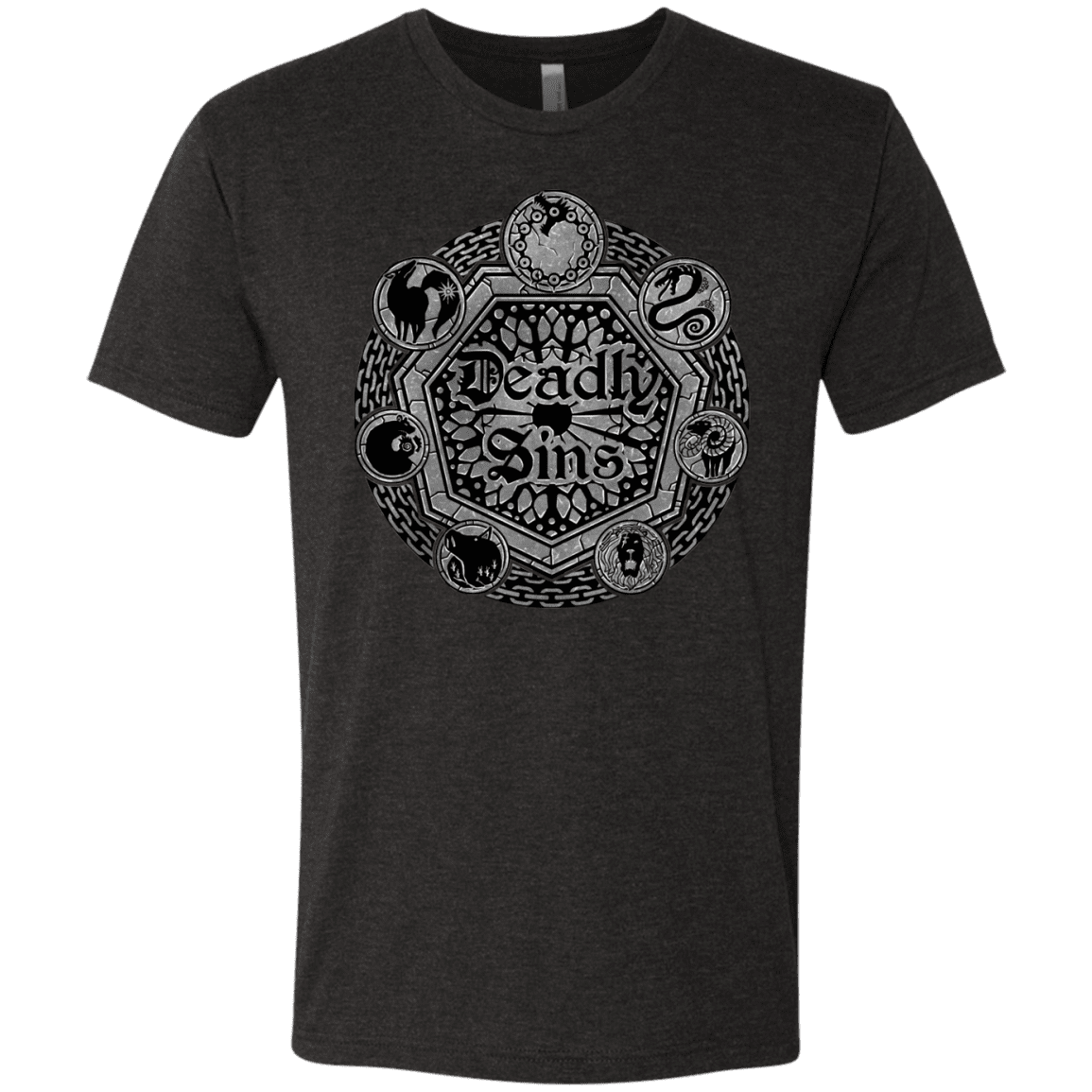 T-Shirts Vintage Black / S Sins Shield Men's Triblend T-Shirt