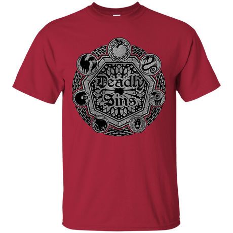 T-Shirts Cardinal / S Sins Shield T-Shirt