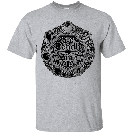 T-Shirts Sport Grey / S Sins Shield T-Shirt