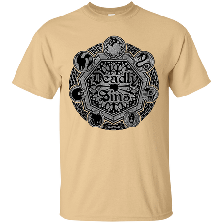 T-Shirts Vegas Gold / S Sins Shield T-Shirt