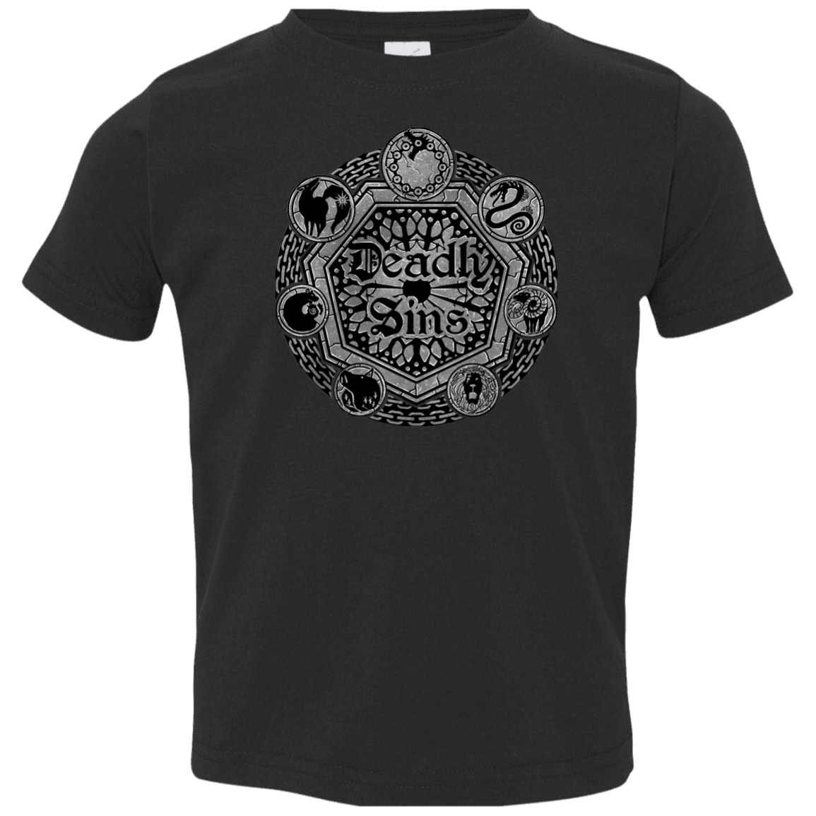 T-Shirts Black / 2T Sins Shield Toddler Premium T-Shirt