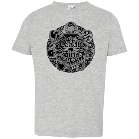 T-Shirts Heather Grey / 2T Sins Shield Toddler Premium T-Shirt