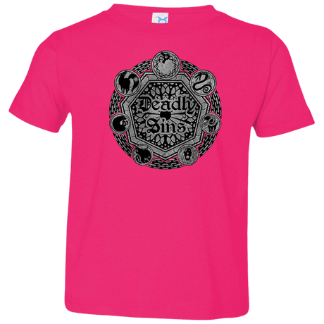 T-Shirts Hot Pink / 2T Sins Shield Toddler Premium T-Shirt