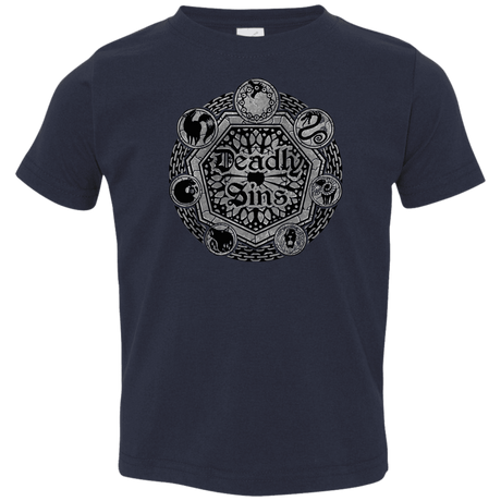 T-Shirts Navy / 2T Sins Shield Toddler Premium T-Shirt