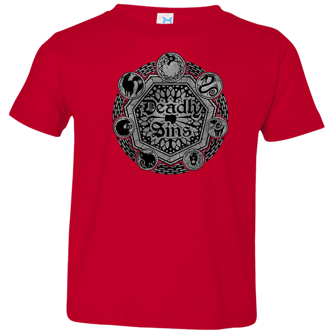 T-Shirts Red / 2T Sins Shield Toddler Premium T-Shirt