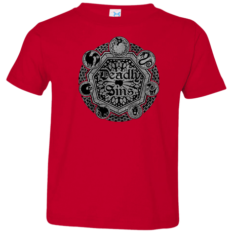 T-Shirts Red / 2T Sins Shield Toddler Premium T-Shirt