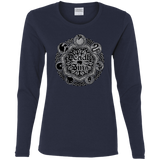 T-Shirts Navy / S Sins Shield Women's Long Sleeve T-Shirt
