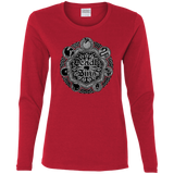 T-Shirts Red / S Sins Shield Women's Long Sleeve T-Shirt
