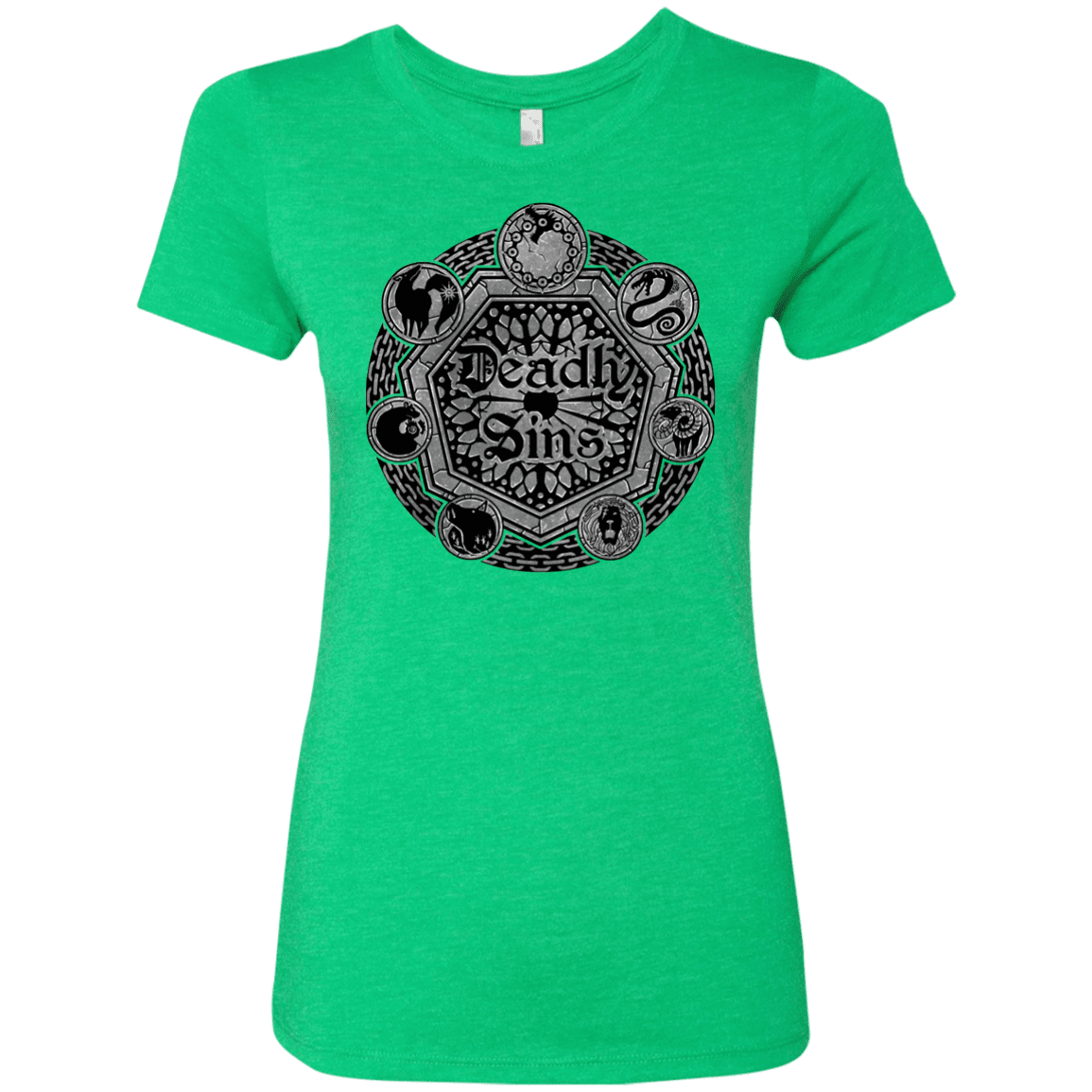 T-Shirts Envy / S Sins Shield Women's Triblend T-Shirt