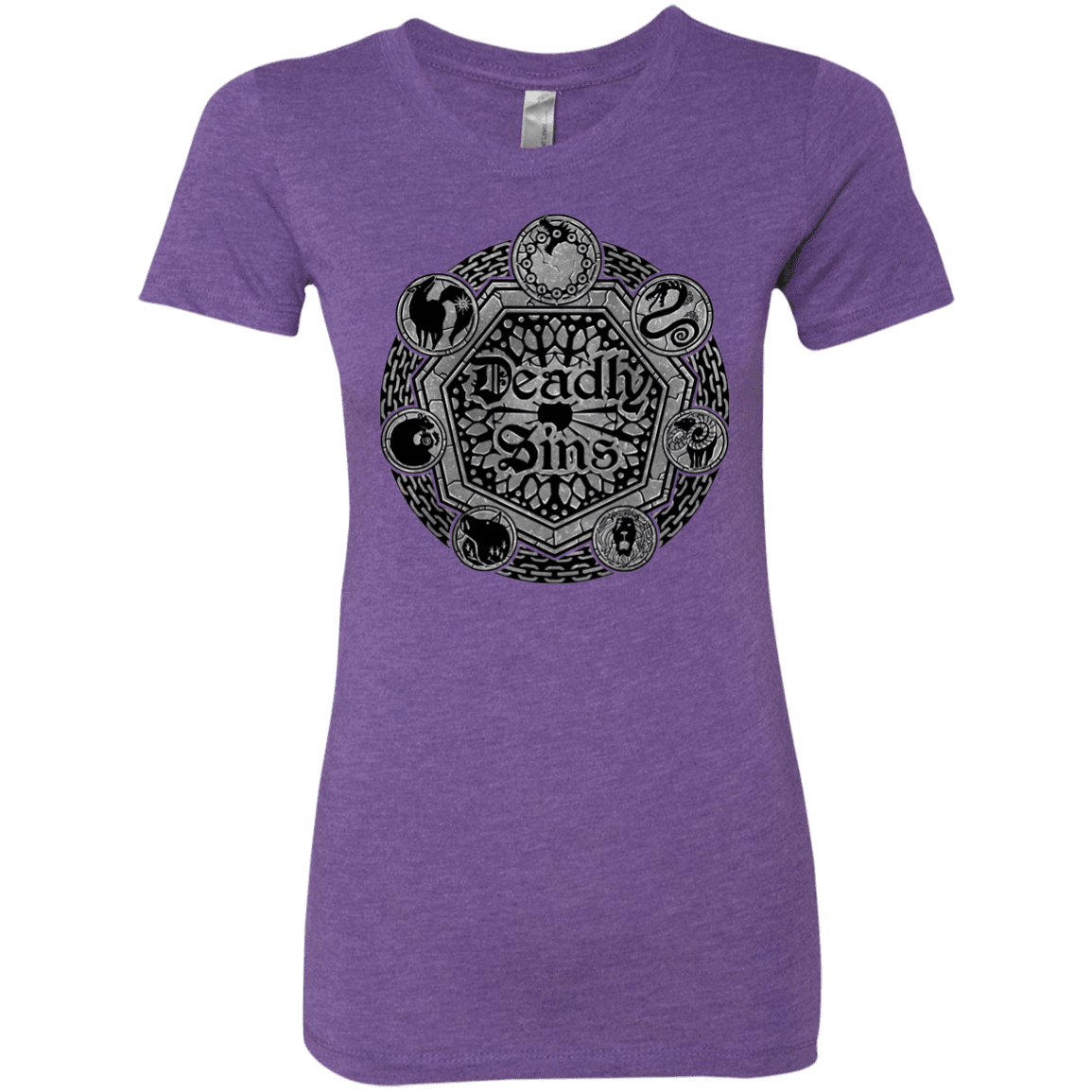 T-Shirts Purple Rush / S Sins Shield Women's Triblend T-Shirt