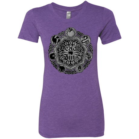 T-Shirts Purple Rush / S Sins Shield Women's Triblend T-Shirt