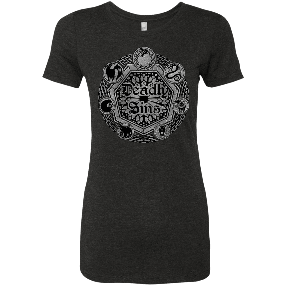 T-Shirts Vintage Black / S Sins Shield Women's Triblend T-Shirt