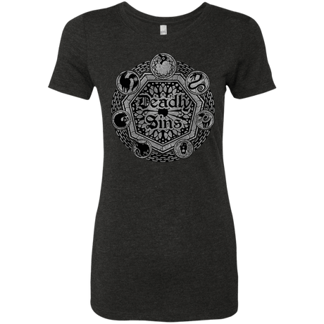 T-Shirts Vintage Black / S Sins Shield Women's Triblend T-Shirt