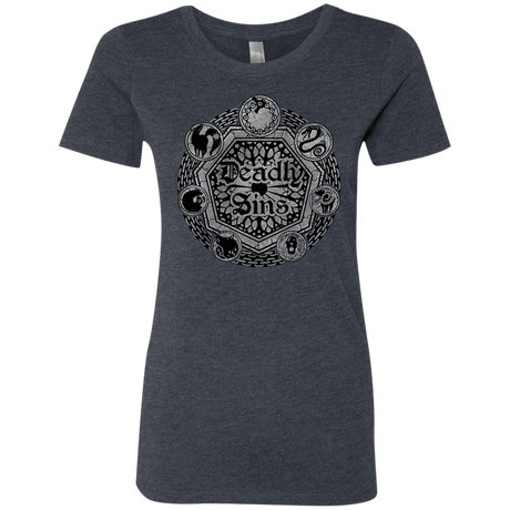 T-Shirts Vintage Navy / S Sins Shield Women's Triblend T-Shirt