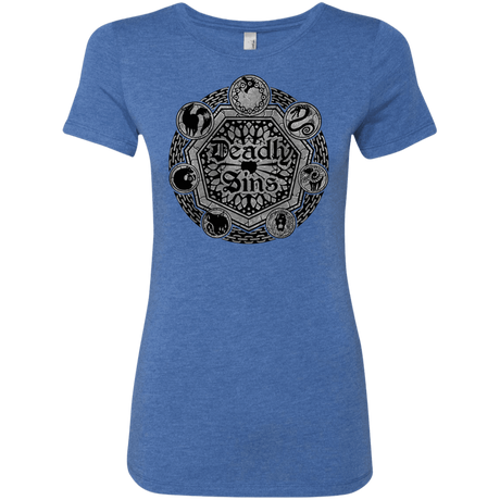T-Shirts Vintage Royal / S Sins Shield Women's Triblend T-Shirt