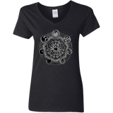 T-Shirts Black / S Sins Shield Women's V-Neck T-Shirt