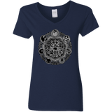 T-Shirts Navy / S Sins Shield Women's V-Neck T-Shirt