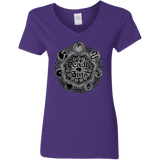 T-Shirts Purple / S Sins Shield Women's V-Neck T-Shirt