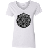 T-Shirts White / S Sins Shield Women's V-Neck T-Shirt