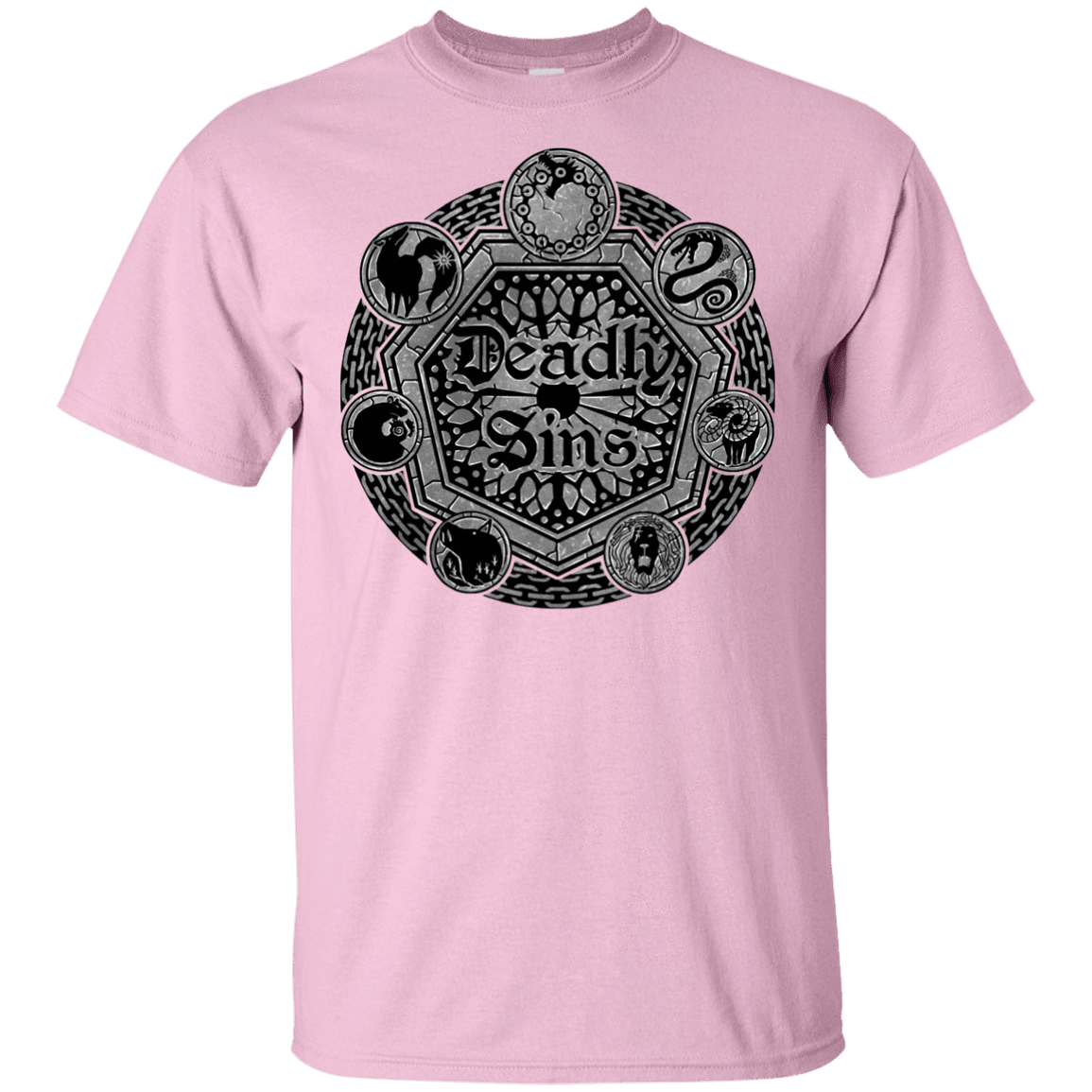 T-Shirts Light Pink / YXS Sins Shield Youth T-Shirt