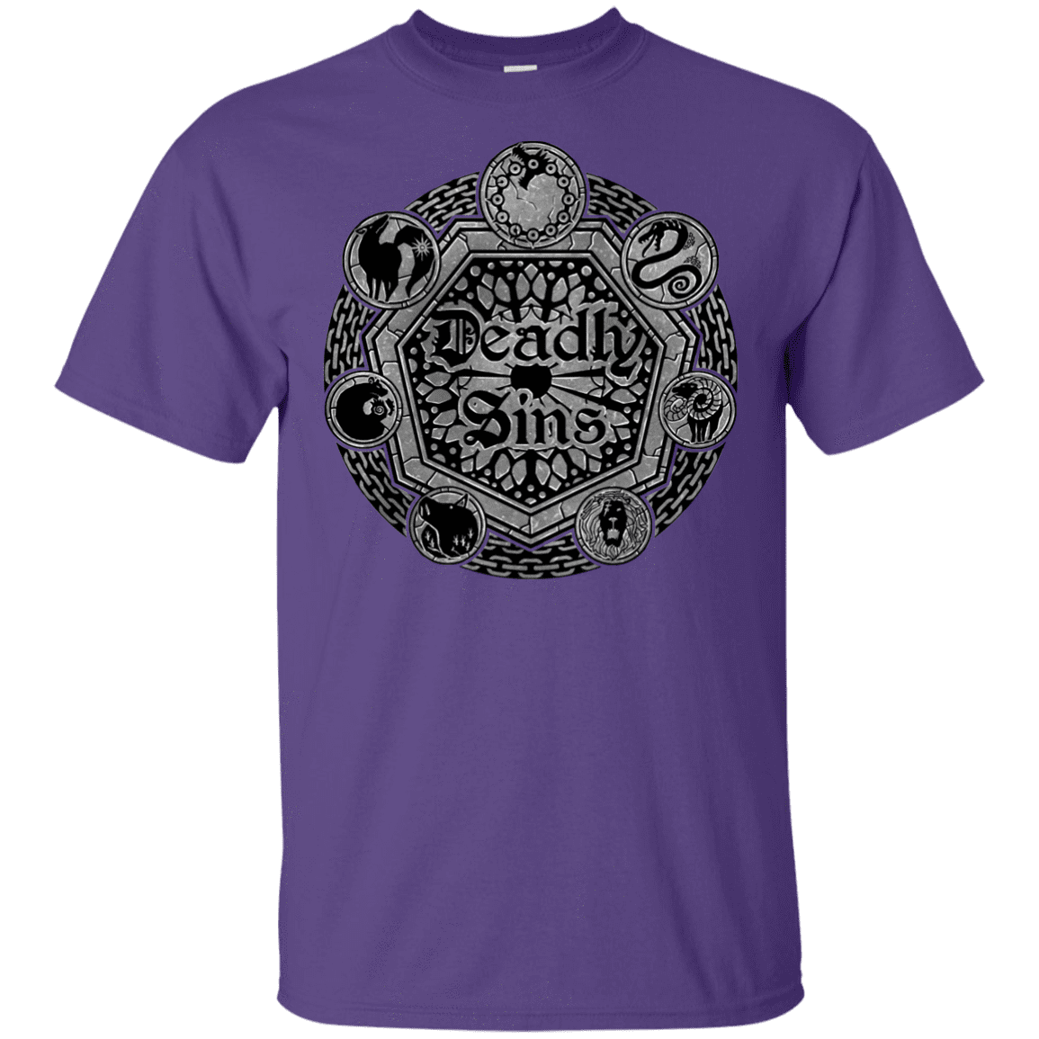 T-Shirts Purple / YXS Sins Shield Youth T-Shirt