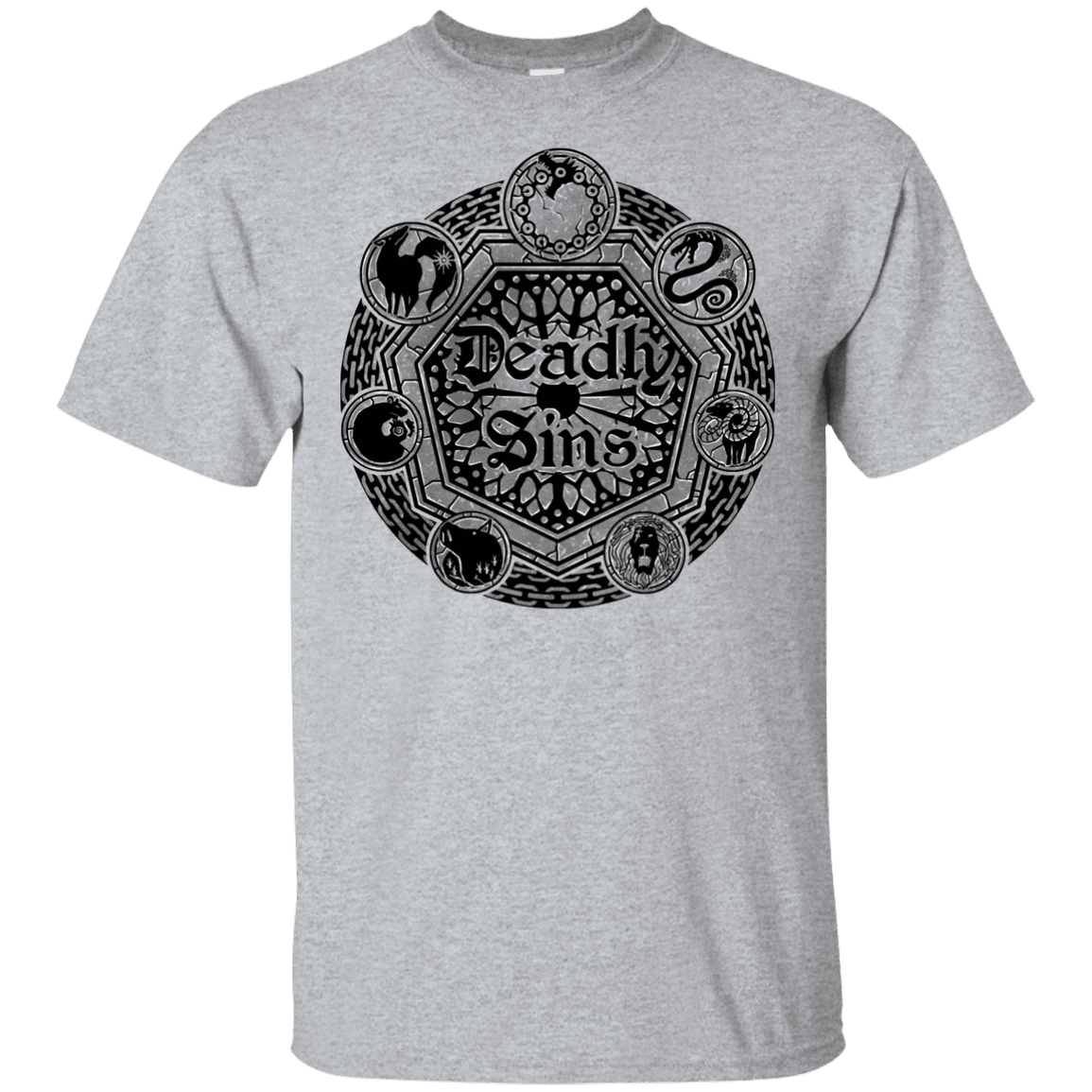 T-Shirts Sport Grey / YXS Sins Shield Youth T-Shirt